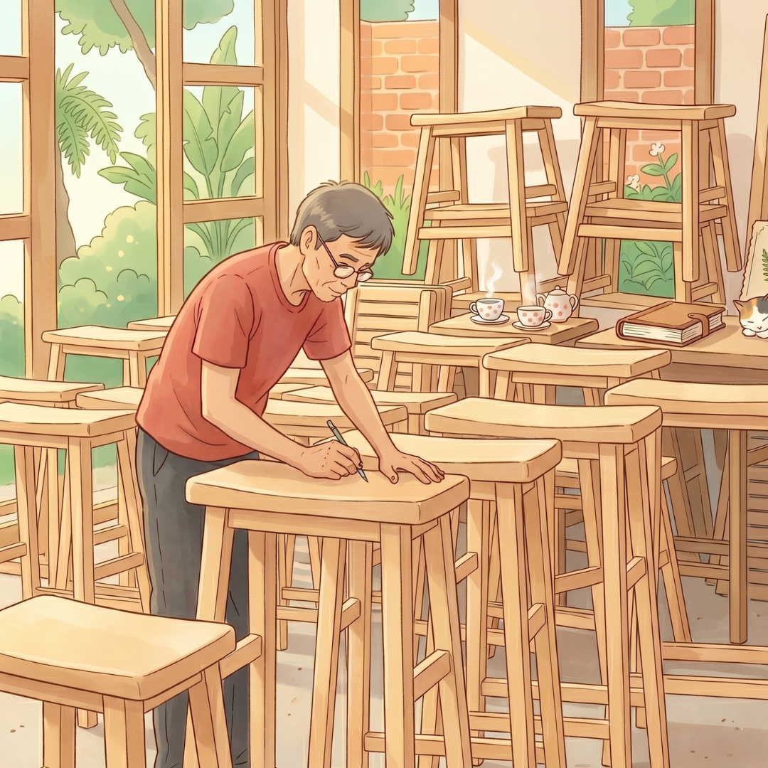 สตูลไม้สักตัวเดียว ทำไมต้องพิถีพิถันขนาดนั้น?